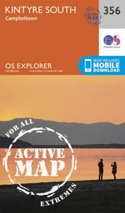 Cover for Ordnance Survey · Kintyre South - OS Explorer Active Map (Map) [September 2015 edition] (2015)