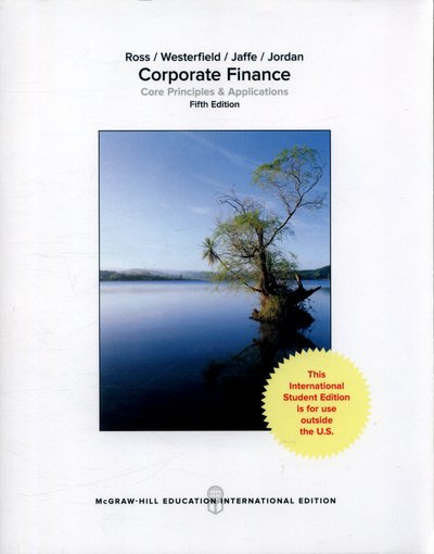 Cover for Stephen Ross · Corporate Finance: Core Principles and Applications (Taschenbuch) (2017)