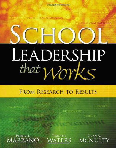 Cover for Robert J. Marzano · School Leadership That Works: From Research to Results (Taschenbuch) (2005)