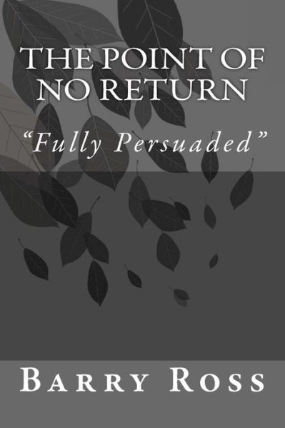 Cover for Barry Ross · The Point of No Return (Pocketbok) (2013)