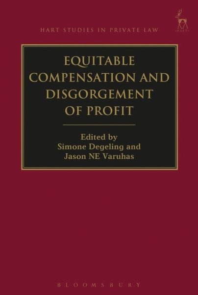 Cover for Degeling Simone · Equitable Compensation and Disgorgement of Profit - Hart Studies in Private Law (Paperback Bog) (2019)