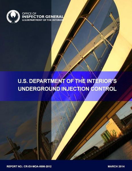 Cover for U S Department of the Interior · Underground Injection Control Activities (Paperback Book) (2015)