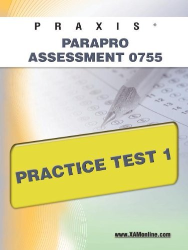 Cover for Sharon Wynne · Praxis Parapro Assessment 0755 Practice Test 1 (Paperback Book) (2011)