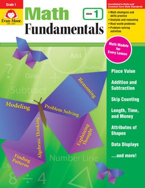 Cover for Evan-Moor Educational Publishers · Math Fundamentals, Grade 1 (Paperback Book) (2017)