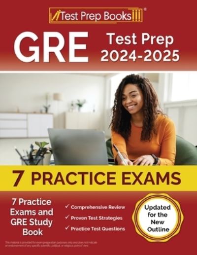 Cover for Joshua Rueda · GRE Test Prep 2024-2025 : 7 Practice Exams and GRE Study Book [Updated for the New Outline] (Paperback Book) (2023)