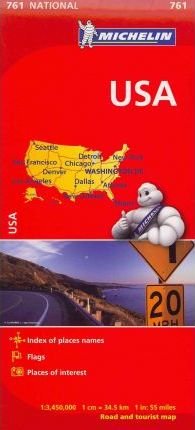 USA - Michelin National Map 761 - Michelin - Bücher - Michelin Editions des Voyages - 9782067173279 - 23. November 2023