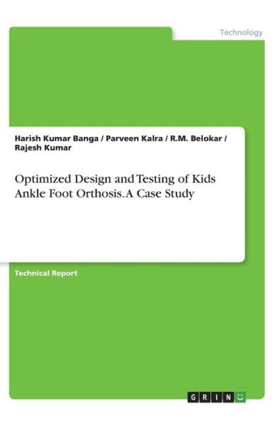 Cover for Banga · Optimized Design and Testing of K (Buch)