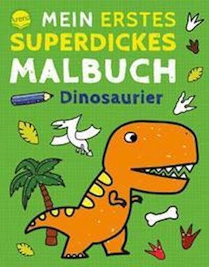 Mein erstes superdickes Malbuch. Dinosaurier - Hannah Baldwin - Livros - Arena - 9783401718279 - 17 de junho de 2022