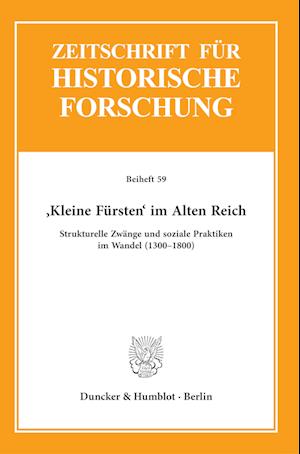 Cover for Oliver Auge · 'Kleine Fürsten' im Alten Reich (Book) (2022)