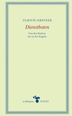 Cover for Ulrich Greiner · Dienstboten (Hardcover Book) (2022)