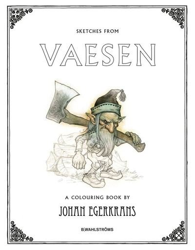 Cover for Johan Egerkrans · Sketches from Vaesen : a colouring book (Book) (2018)