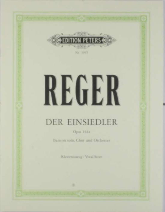 Cover for Reger · Der Einsiedler / Hermit Op.144a (Sheet music) (2001)