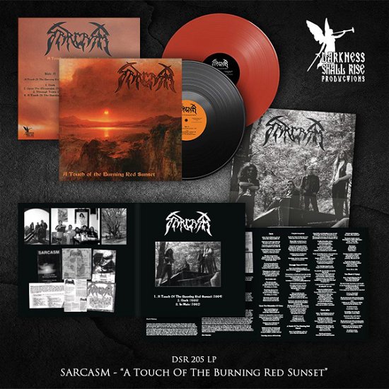 Cover for Sarcasm · A Touch of the Burning Red Sunset (Rusty Red Vinyl) (LP) (2023)