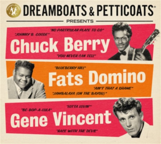 Cover for Dreamboats &amp; Petticoats Presents... Chuck Berry / Fats Domino / Gene Vincent (CD) (2022)