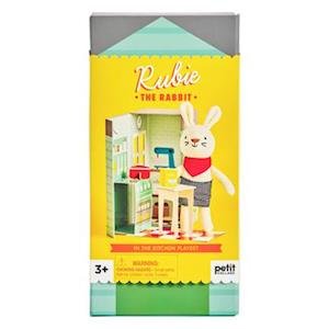 Rubie the Rabbit In the Kitchen Plush Play Set - Petit Collage - Fanituote -  - 5055923784280 - tiistai 5. elokuuta 2014