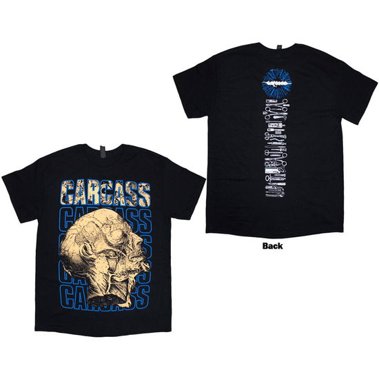 Cover for Carcass · Carcass Unisex T-Shirt: Necro Head (Black) (Back Print) (T-shirt) [size L] (2025)