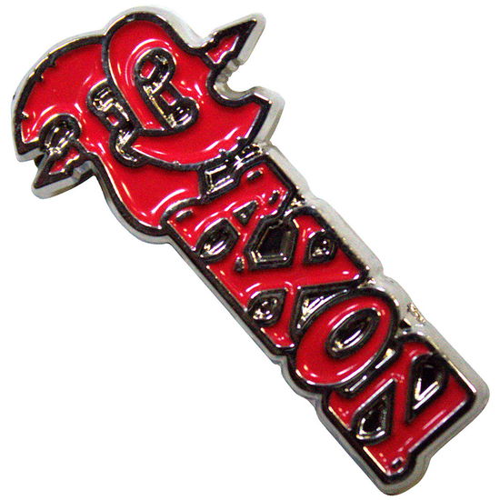 Cover for Saxon · Saxon Pin Badge: Red Logo (Anstecker) (2024)