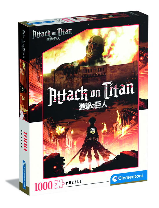 Puslespil ANIME ATTACK ON TITANS standard, 1000 brikker - Anime - Board game - Clementoni - 8005125397280 - September 5, 2023