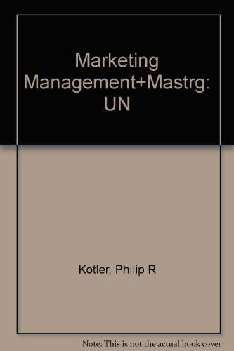 Cover for Kotler · Marketg Managemt &amp; Mastrg: Universal 1.0 Pkg (Hardcover Book) [11th edition] (2002)