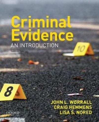 Cover for John L. Worrall · Criminal Evidence An Introduction (Book) (2017)