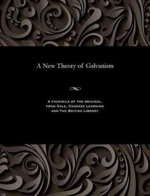 Cover for Professor Robert M D Hare · A New Theory of Galvanism (Paperback Book) (1901)