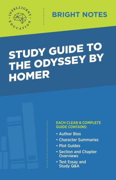 Cover for Intelligent Education · Study Guide to The Odyssey by Homer - Bright Notes (Paperback Book) [9th edition] (2020)