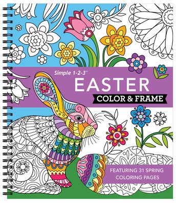 Cover for New Seasons · Color &amp; Frame - Easter (Adult Coloring Book) (Spiralbuch) (2022)