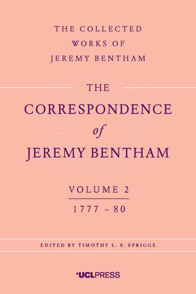 Cover for Jeremy Bentham · The Correspondence of Jeremy Bentham, Volume 2: 1777 to 1780 - The Correspondence of Jeremy Bentham (Pocketbok) (2017)