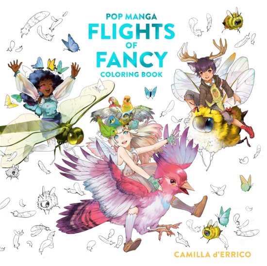 Cover for Camilla D'Errico · Pop Manga Flights of Fancy Coloring Book (Paperback Book) (2024)