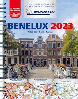 2023 Benelux & North of France - Tourist & Motoring Atlas: Tourist & Motoring Atlas A4 spiral - Michelin - Bøger - Michelin Editions des Voyages - 9782067258280 - 19. januar 2023