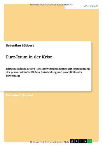 Cover for Löbbert · Euro-Raum in der Krise (Book) [German edition] (2011)