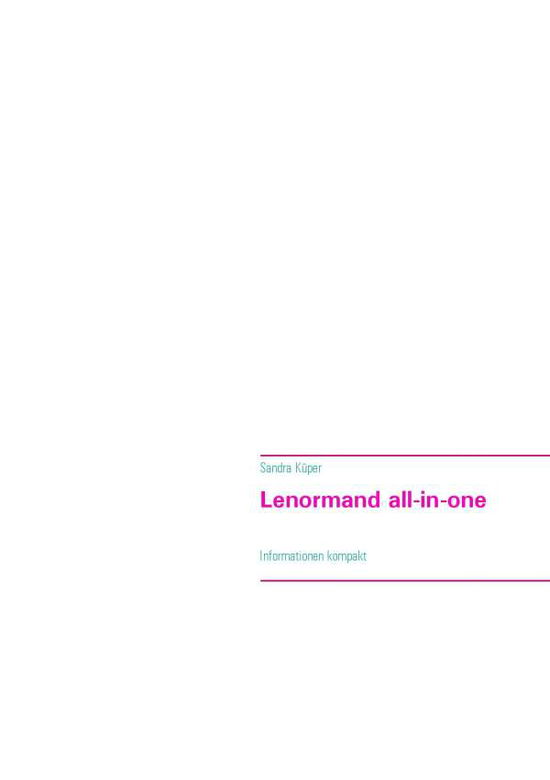 Cover for Sandra Küper · Lenormand All-in-one (Paperback Book) [German edition] (2014)