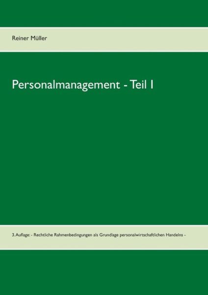 Cover for Müller · Personalmanagement - Teil I (Bog) (2020)