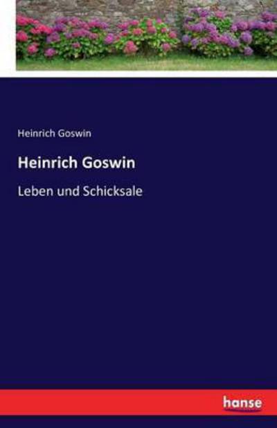 Cover for Goswin · Heinrich Goswin (Book) (2016)