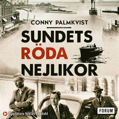 Cover for Conny Palmkvist · Sundets röda nejlikor : hur svensk polis och Helsingörs syklubb räddade danska flyktingar under andra världskriget (Audiobook (MP3)) (2020)