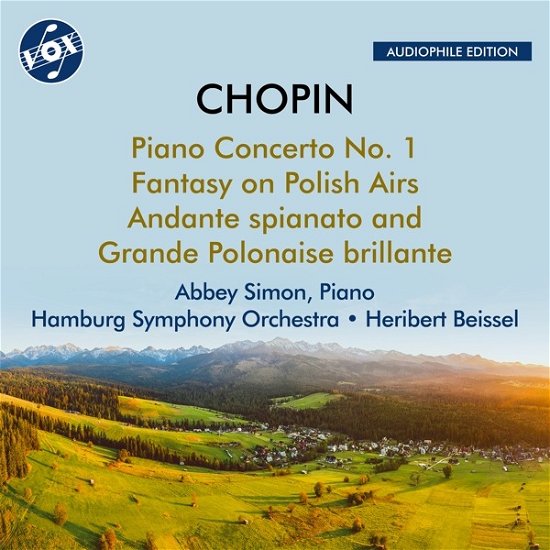 Cover for Abbey Simon &amp; Hamburg Symphony Orchestra · Frederic Chopin: Piano Concerto No. 1 - Fantasy On Polish Airs - Andante Spianato - Grande Polonaise Brillante (CD) (2024)