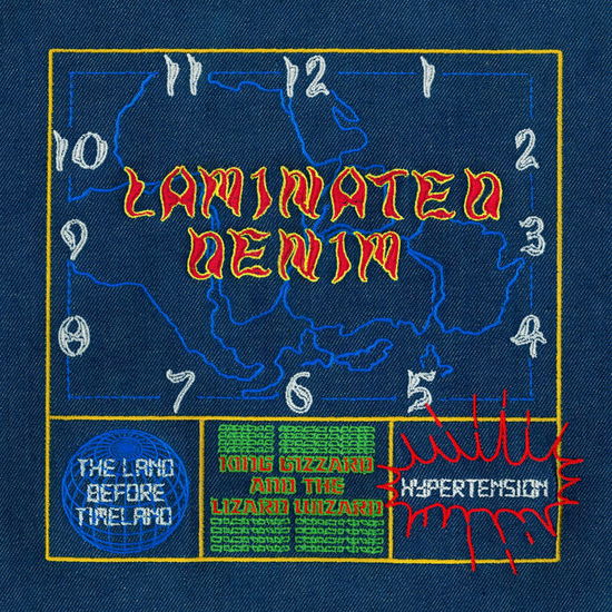 Cover for King Gizzard &amp; the Lizard Wizard · Laminated Denim (LP) [Lemon Sun edition] (2023)