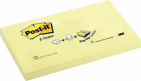 Cover for 3m · Post-it Z Notes 76x127mm Canary Yellow Pack Of 12  (Merchandise) (MERCH)