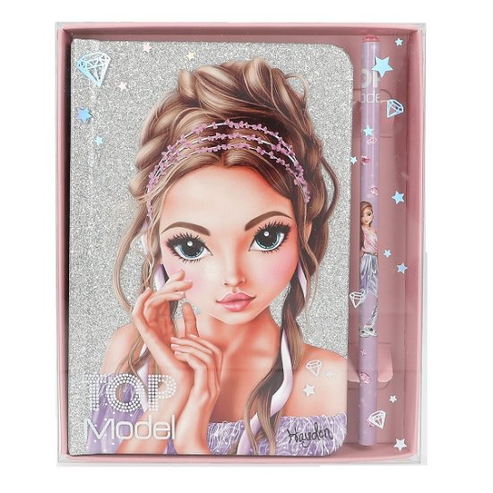 Cover for Topmodel · Notebook With Pencil Glitter Queen ( 0412645 ) (Leksaker)
