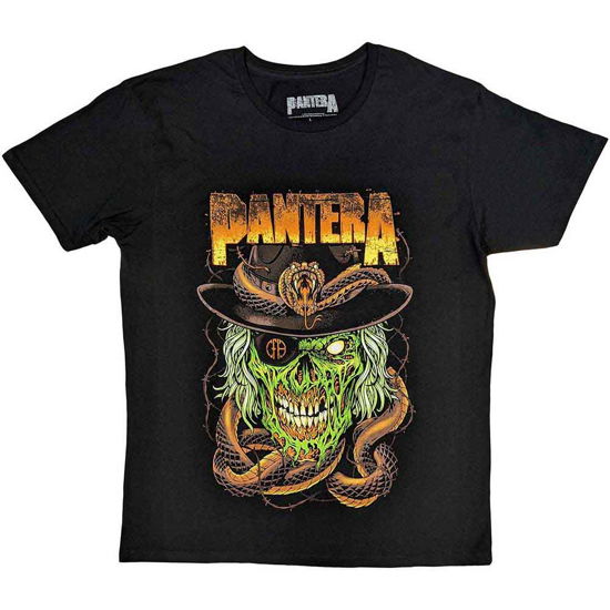 Cover for Pantera · Pantera Unisex T-Shirt: Snake &amp; Skull (Black) (T-shirt) [size S] (2023)