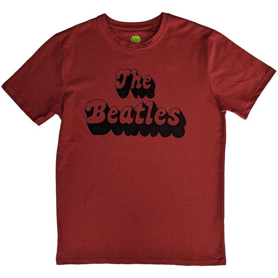 The Beatles Unisex T-Shirt: Text Logo Shadow - The Beatles - Merchandise -  - 5056737202281 - September 18, 2023