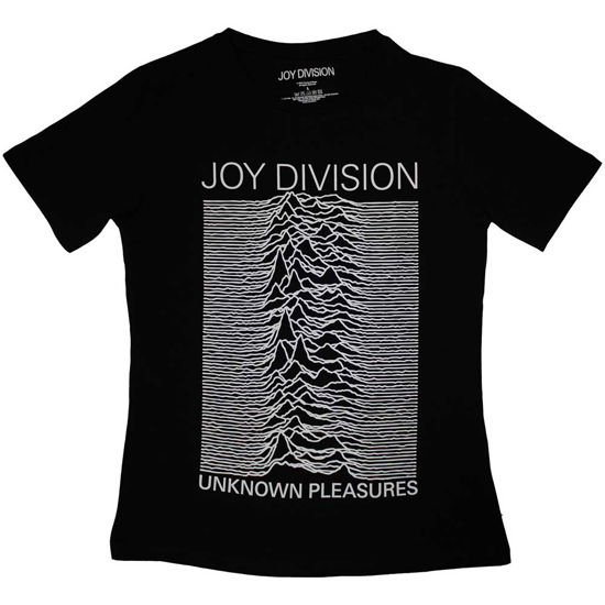 Joy Division Ladies T-Shirt: Unknown Pleasures FP - Joy Division - Koopwaar -  - 5056737215281 - 