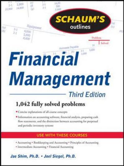 Cover for Jae Shim · Schaum's Outline of Financial Management, Third Edition (Paperback Book) (2007)