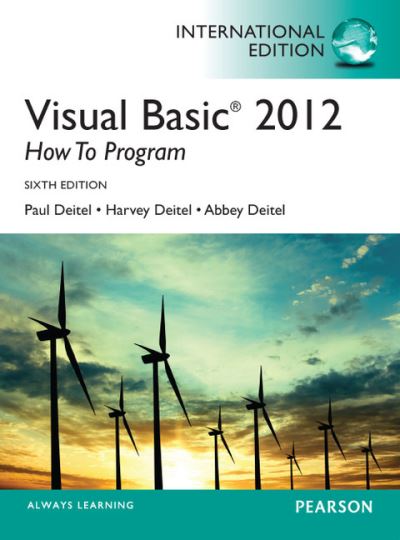 Cover for Paul Deitel · Visual Basic 2012 How to Program: International Edition (Paperback Book) (2013)