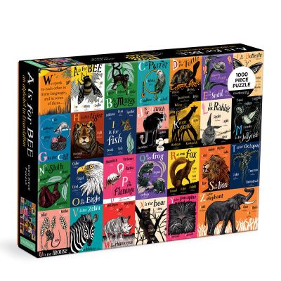 A is for Bee: An Alphabet in Translation 1000 Piece Family Puzzle - Mudpuppy - Board game - Galison - 9780735376281 - February 2, 2023
