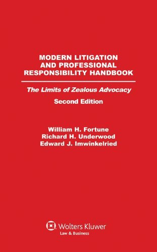 Cover for Edward J. Imwinkelried · Modern Litigation and Professional Responsibility Handbook: the Limits of Zealous Advocacy, Second Edition (Hardcover Book) (2000)