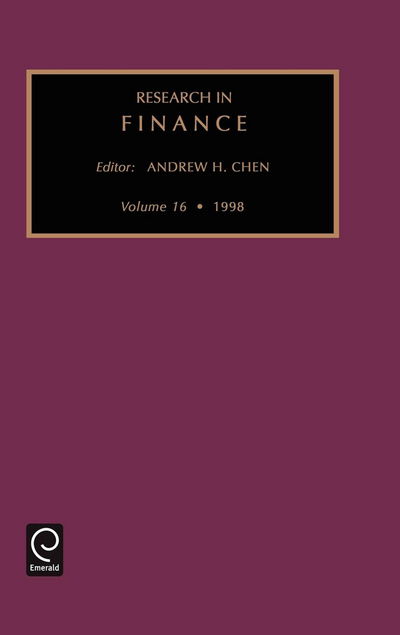 Cover for Andrew H. Chen · Research in Finance - Research in Finance (Hardcover Book) (1998)