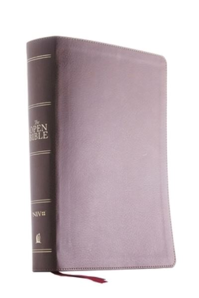 Cover for NIV, Open Bible, Leathersoft, Brown, Thumb Indexed, Red Letter Edition, Comfort Print (Book) (2021)