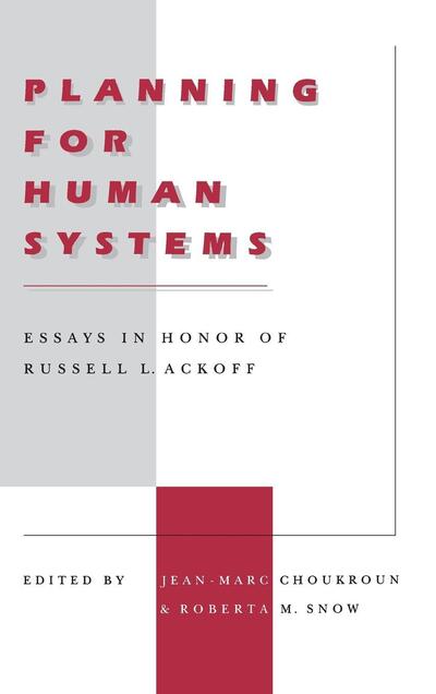 Cover for Jean-marc Choukroun · Planning for Human Systems: Essays in Honor of Russell L. Ackoff (Hardcover Book) (1992)