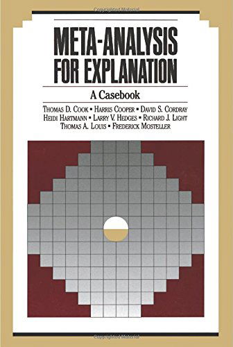 Cover for Harris Cooper · Meta-analysis for Explanation: a Casebook (Paperback Book) (1994)